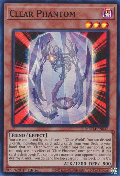 Clear Phantom - Maze of the Master YuGiOh trading card