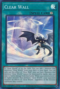 Clear Wall - Maze of the Master (MZTM) #MZTM-EN041 - Super Rare YuGiOh Trading Card