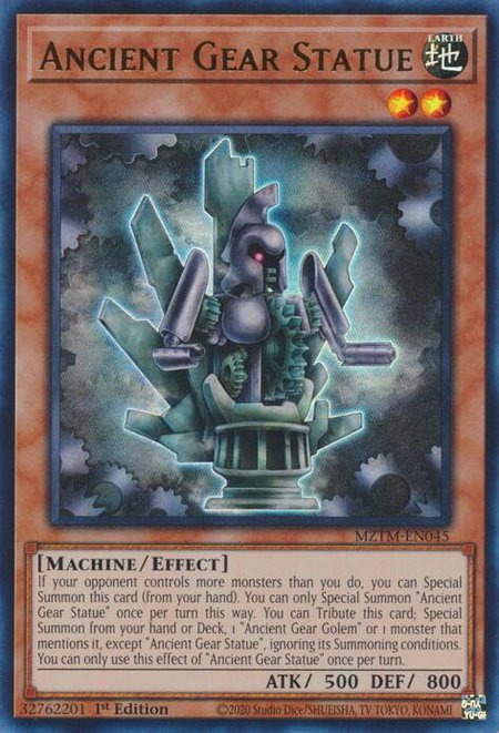 Ancient Gear Statue - Maze of the Master YuGiOh trading card