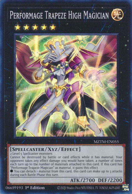 Performage Trapeze High Magician - Maze of the Master YuGiOh trading card