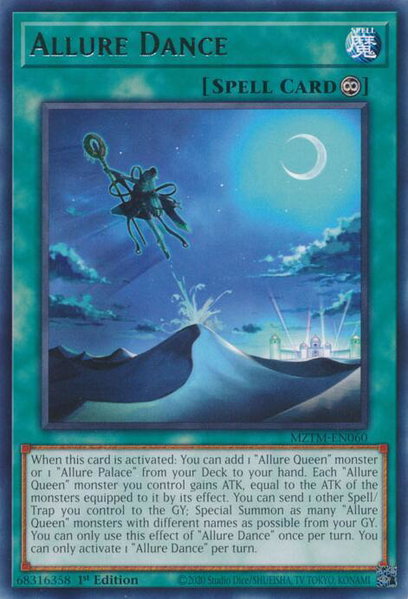 Allure Dance - Maze of the Master YuGiOh trading card