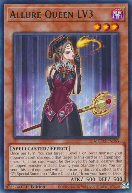 Allure Queen LV3 - Maze of the Master YuGiOh trading card