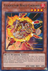 Gladiator Beast Laquari - Maze of the Master (MZTM) #MZTM-EN067 - Rare YuGiOh Trading Card
