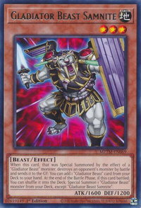 Gladiator Beast Samnite - Maze of the Master (MZTM) #MZTM-EN069 - Rare YuGiOh Trading Card