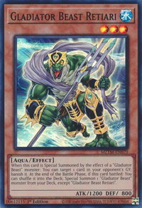 Gladiator Beast Retiari - Maze of the Master (MZTM) #MZTM-EN070 - Super Rare YuGiOh Trading Card