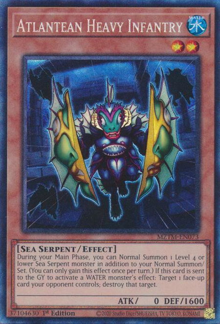Atlantean Heavy Infantry (CR) - Maze of the Master YuGiOh trading card