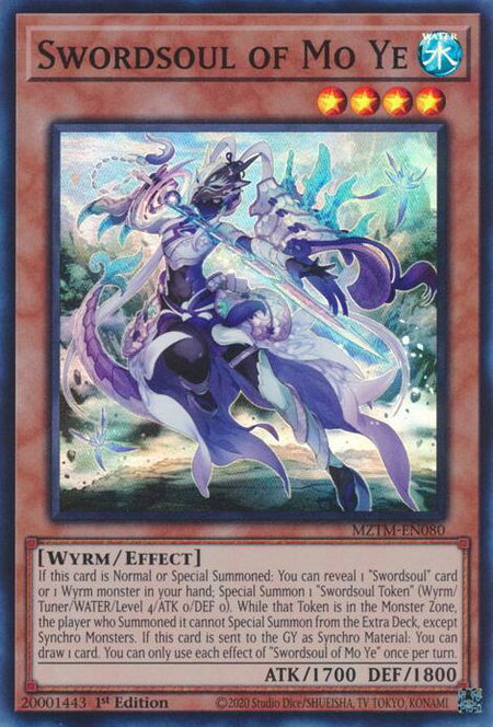 Swordsoul of Mo Ye - Maze of the Master YuGiOh trading card