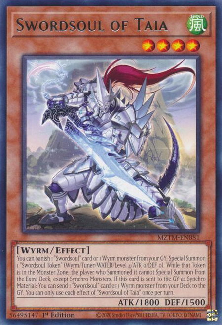 Swordsoul of Taia - Maze of the Master YuGiOh trading card