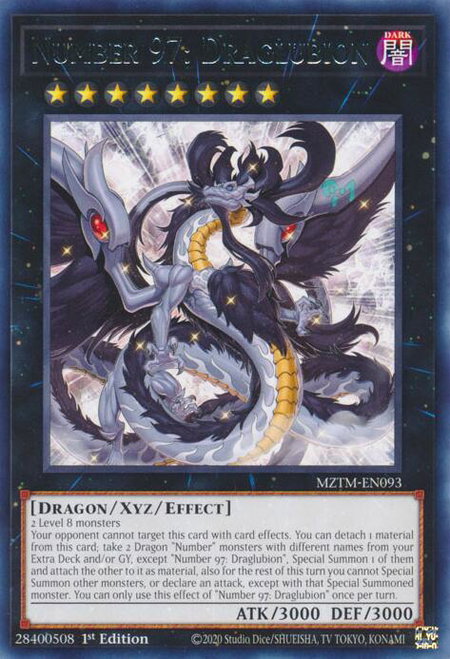 Number 97: Draglubion - Maze of the Master YuGiOh trading card