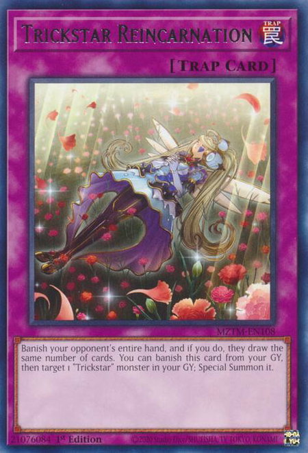 Trickstar Reincarnation - Maze of the Master YuGiOh trading card