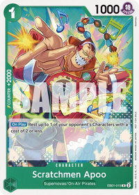 Scratchmen Apoo (Tournament Pack 2025 Vol. 2) - One Piece Promotion Cards (OP-PR) #EB01-015 - Rare One Piece Trading Card