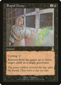 Rapid Decay - Urza's Destiny (UDS) #67 - Rare Magic: The Gathering Trading Card