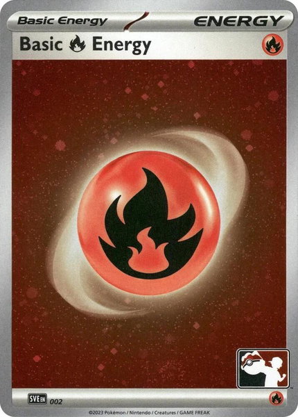 Basic Fire Energy - 002 (Cosmos Holo) - Prize Pack Series Cards Pokémon trading card