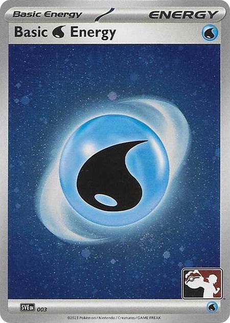 Basic Water Energy - 003 (Cosmos Holo) - Prize Pack Series Cards Pokémon trading card
