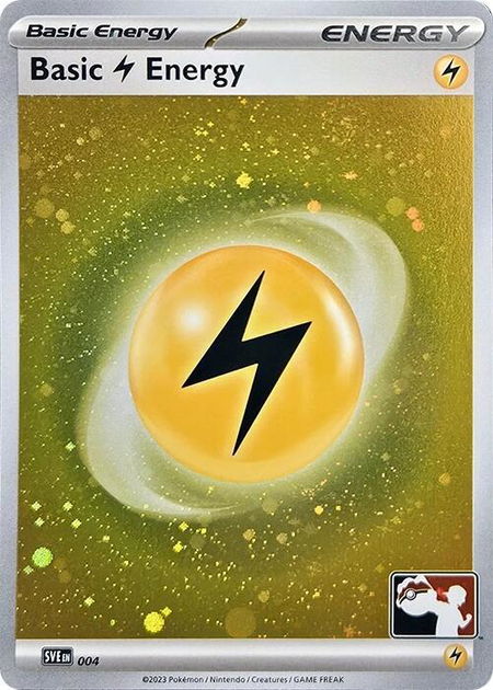 Basic Lightning Energy - 004 (Cosmos Holo) - Prize Pack Series Cards Pokémon trading card