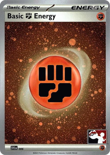 Basic Fighting Energy - 006 (Cosmos Holo) trading card from Prize Pack Series Cards Basic Fighting Energy - 006 (Cosmos Holo) - Prize Pack Series Cards Pokémon trading card