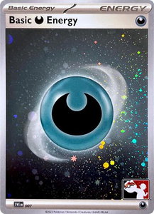 Basic Darkness Energy - 007 (Cosmos Holo) - Prize Pack Series Cards #007 - Common Pokémon Trading Card