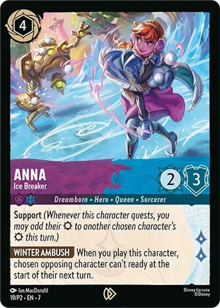 Anna - Ice Breaker - Disney Lorcana Promo Cards Disney Lorcana trading card