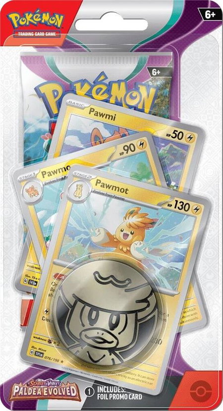 Paldea Evolved Premium Checklane Blister [Pawmot] - SV02: Paldea Evolved Pokémon trading card