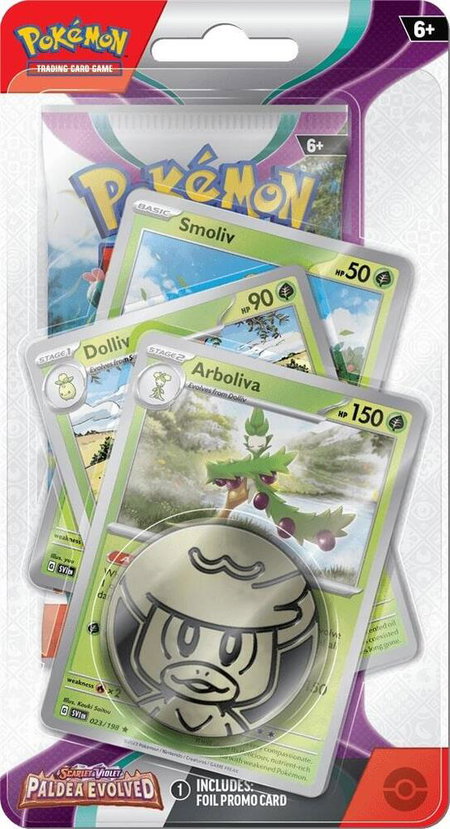 Paldea Evolved Premium Checklane Blister [Arboliva] - SV02: Paldea Evolved Pokémon trading card