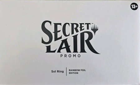 Secret Lair Drop: Secret Lair Promo: Sol Ring - Rainbow Foil Edition trading card from Secret Lair Drop Series Secret Lair Drop: Secret Lair Promo: Sol Ring - Rainbow Foil Edition - Secret Lair Drop Series Magic: The Gathering trading card