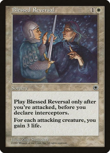 Blessed Reversal - Portal Magic: The Gathering trading card