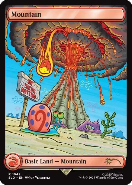 Mountain (1942) - Secret Lair Drop Series Magic: The Gathering trading card