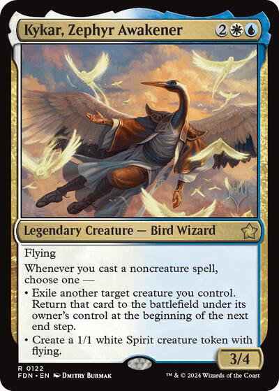 Kykar, Zephyr Awakener - Promo Pack: Aetherdrift Magic: The Gathering trading card