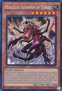 Merciless Scorpion of Serket (CR) - Maze of the Master (MZTM) #MZTM-EN002 - Collector's Rare YuGiOh Trading Card