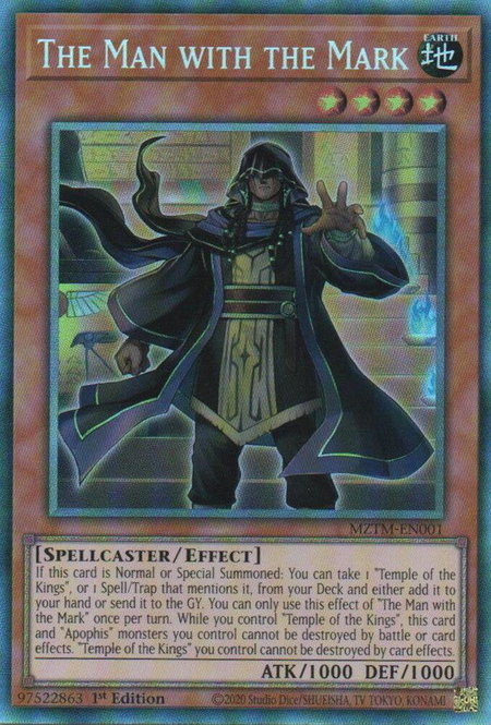 The Man with the Mark (CR) - Maze of the Master YuGiOh trading card