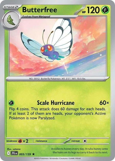 Butterfree - SV09: Journey Together Pokémon trading card