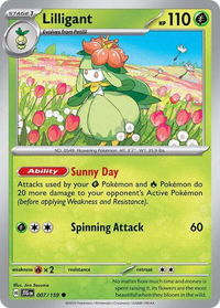 Lilligant - SV09: Journey Together (JTG) #007/159 - Common Pokémon Trading Card