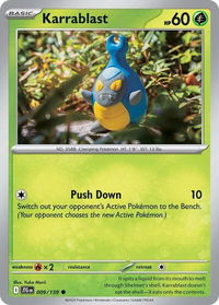 Karrablast - SV09: Journey Together (JTG) #009/159 - Common Pokémon Trading Card