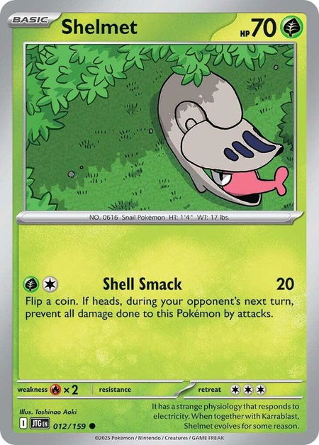 Shelmet - SV09: Journey Together Pokémon trading card