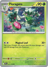 Floragato - SV09: Journey Together (JTG) #017/159 - Common Pokémon Trading Card