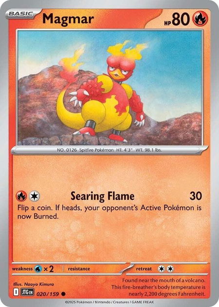 Magmar - SV09: Journey Together Pokémon trading card