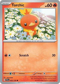 Torchic - SV09: Journey Together (JTG) #022/159 - Common Pokémon Trading Card