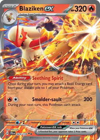 Blaziken ex - SV09: Journey Together (JTG) #024/159 - Double Rare Pokémon Trading Card