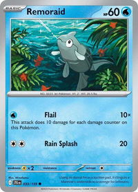 Remoraid - SV09: Journey Together (JTG) #033/159 - Common Pokémon Trading Card