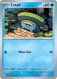 Lotad - SV09: Journey Together (JTG) #035/159 - Common Pokémon Trading Card