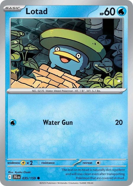 Lotad - SV09: Journey Together Pokémon trading card