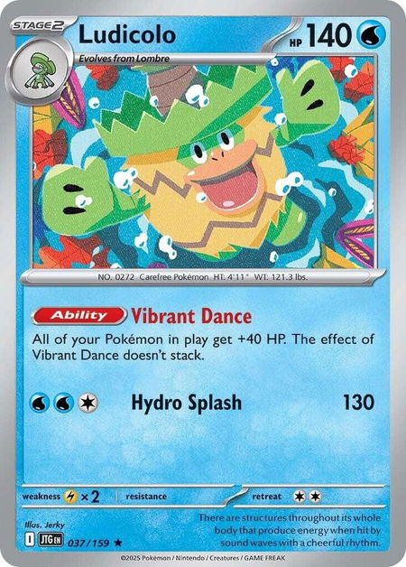Ludicolo - SV09: Journey Together Pokémon trading card