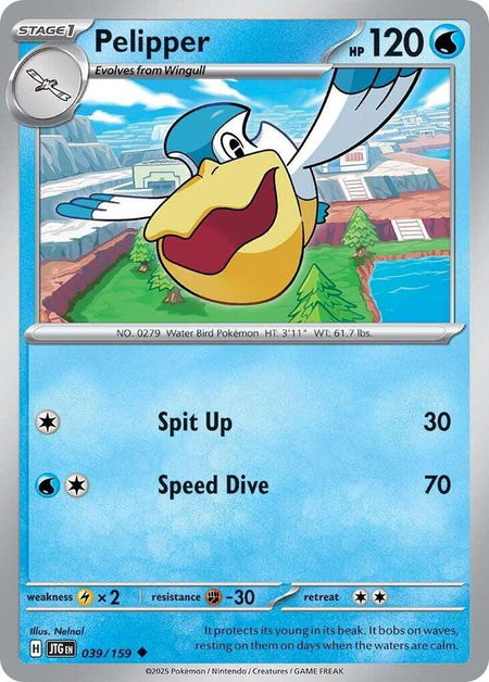 Pelipper - SV09: Journey Together Pokémon trading card