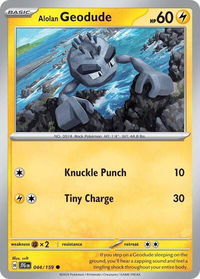 Alolan Geodude - SV09: Journey Together (JTG) #044/159 - Common Pokémon Trading Card