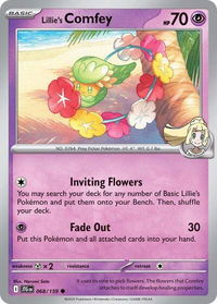 Lillie's Comfey - SV09: Journey Together (JTG) #068/159 - Common Pokémon Trading Card