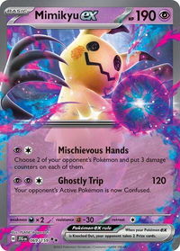 Mimikyu ex - SV09: Journey Together (JTG) #069/159 - Double Rare Pokémon Trading Card