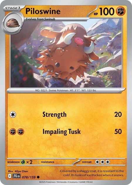 Piloswine - SV09: Journey Together Pokémon trading card