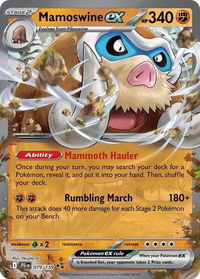Mamoswine ex - 079/159 - SV09: Journey Together (JTG) #079/159 - Double Rare Pokémon Trading Card
