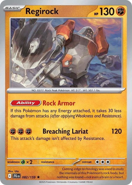 Regirock - SV09: Journey Together Pokémon trading card