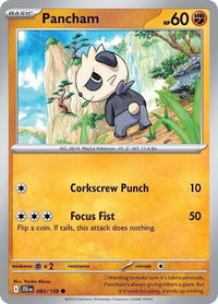 Pancham - SV09: Journey Together (JTG) #083/159 - Common Pokémon Trading Card